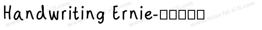 Handwriting Ernie字体转换